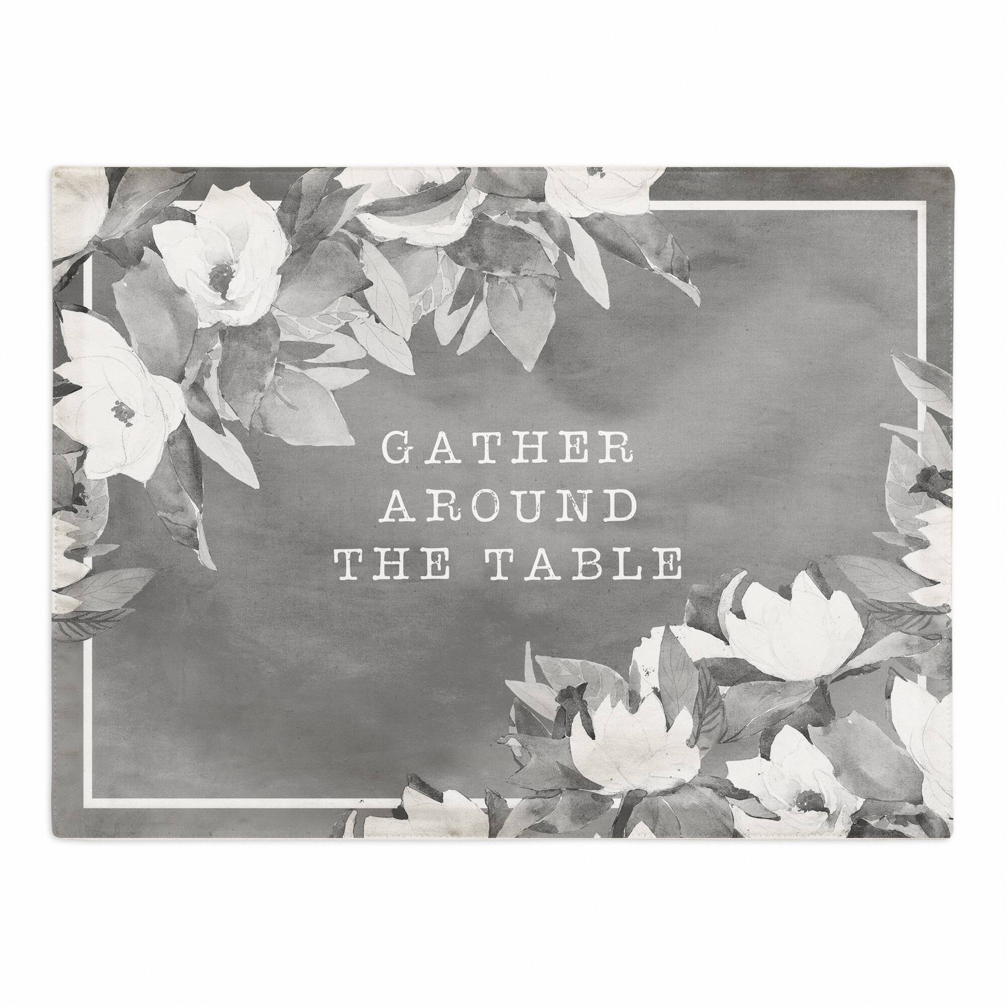 Gather Around the Table 18" x 14" Cotton Twill Placemat